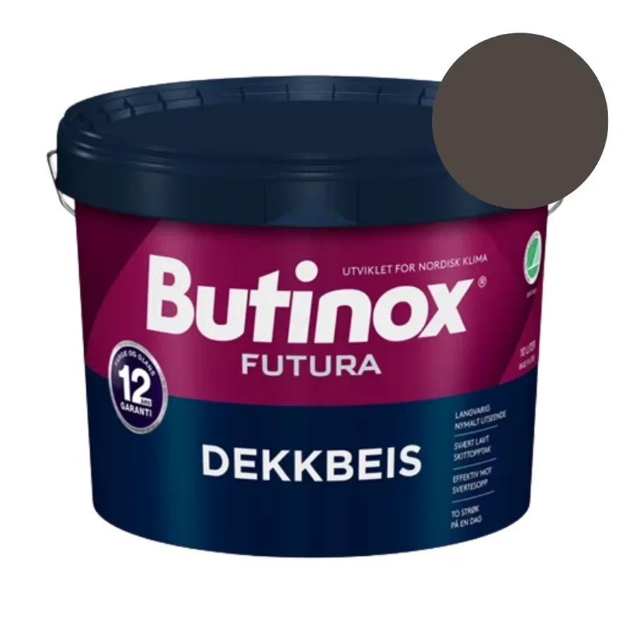 TILBUD: Jotun Butinox Futura - Trækbeskyttelse 9 l. - Farve: 0175 Tjærebrun