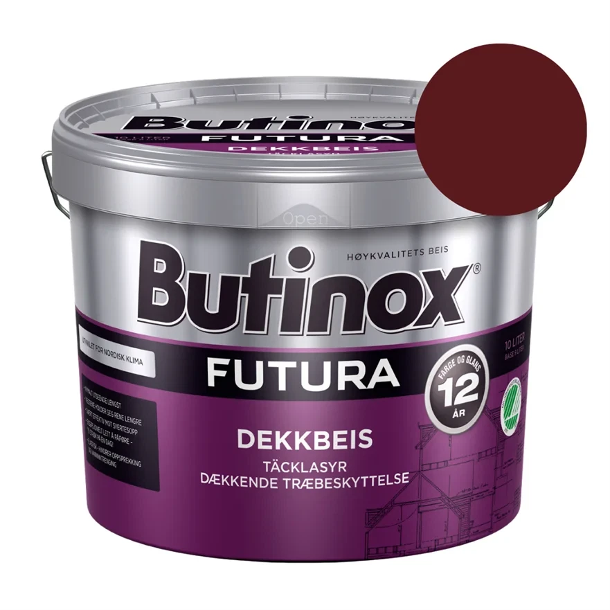 TILBUD: Jotun Butinox Træbeskyttelse 9 l. - Farve Ral 3005 Weinrot