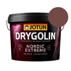 TILBUD: Jotun Drygolin Nordic Extreme Supermat 9 l. Farve: Rødbrun