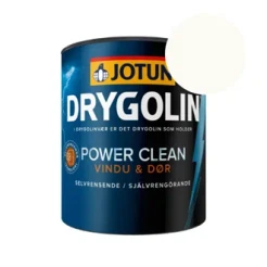 TILBUD: JOTUN DRYGOLIN POWER CLEAN Glans 15 - Vindue & Dør. 0,68 l - Farve: 9010 Reinweiss