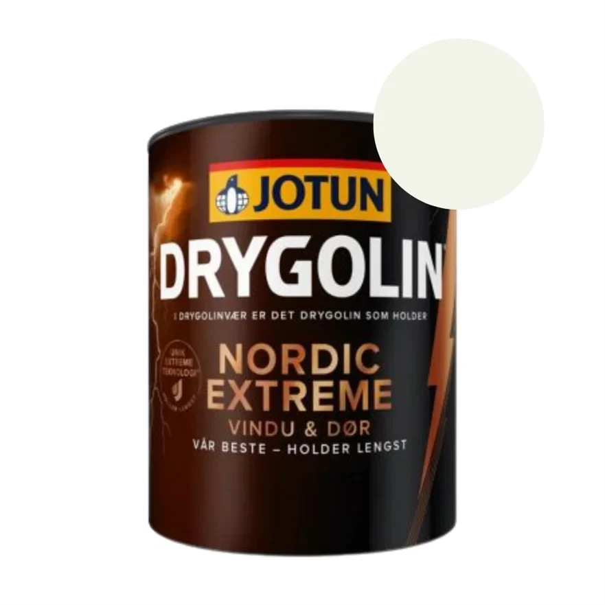 TILBUD: JOTUN DRYGOLIN NORDIC EXTREME - Vindue & Dør 0,68 l. Farve: 0001 Hvid