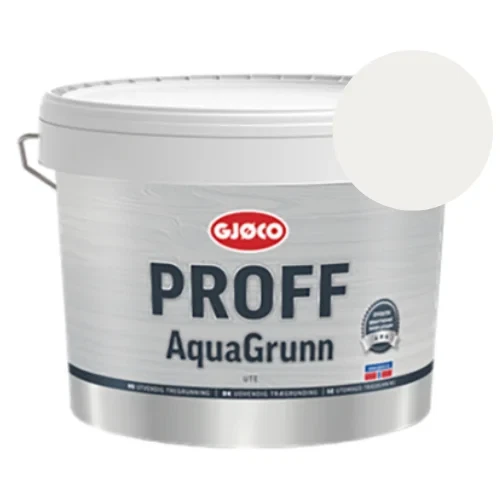 Gjøco Proff AquaGrunn - 9 l. - Hvid