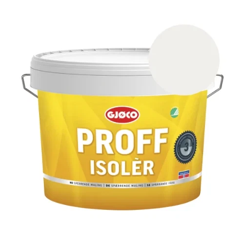 Gjøco Proff Isolér - 9 l. - Glans 3 (mat) - Hvid