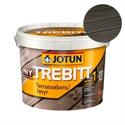 TILBUD: JOTUN TREBITT TERRASSEOLIE 2,7 L. - transparent. Farve: 90002 Gråsvart
