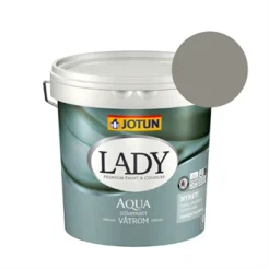 TILBUD: JOTUN LADY Aqua 2,7 l. Vådrumsmaling (Glans 10). Farve: 12306 Tender Greige