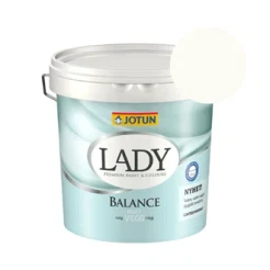 TILBUD: JOTUN LADY Balance 2,7 l. Vægmaling. Farve: 9010 Reinweiss