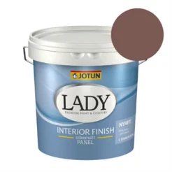 TILBUD: JOTUN LADY Interior Finish - Silkemat 2,7 l. Træmaling. Farve: 2951 Sophisticated Red