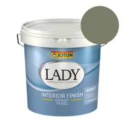 TILBUD: JOTUN LADY Interior Finish - Silkemat 2,7 l. Træmaling. Farve: 7052 Olivengrøn