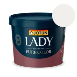 TILBUD: JOTUN LADY Pure Color 9 l. Vægmaling. Farve s0500-n (hvid nuance)