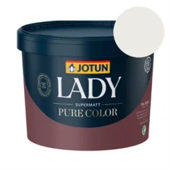 TILBUD: JOTUN LADY Pure Color 9 l. Vægmaling. Farve 1759 Lys Råhvid Ny