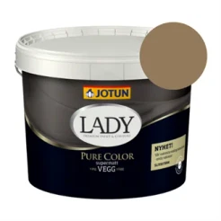 TILBUD: JOTUN LADY Pure Color 4,5 l. Vægmaling. Farve: 1974 Golden Walnut