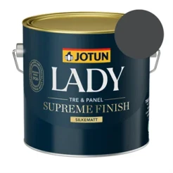 TILBUD: Jotun Lady Supreme Finish 2,7 l. Glans 15 - Farve: RAL 7021 Schwarzgrau