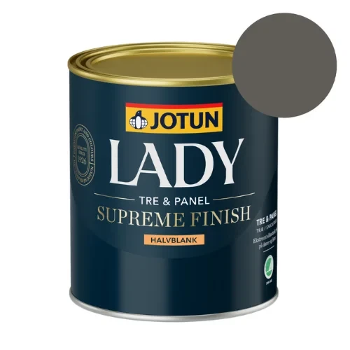 TILBUD: Jotun Lady Supreme Finish 0,68 l. Glans 40 - Farve: Gylden Grå