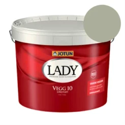 TILBUD: JOTUN LADY Væg 10 Vægmaling  9 l. (Glans 10). Farve: 7685 Subtle Green