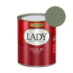 TILBUD: JOTUN LADY Væg 10 Vægmaling  0,68 l. (Glans 10). Farve: 0125 Palmetto