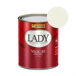 TILBUD: JOTUN LADY Væg 10 Vægmaling  0,68 l. (Glans 10). Farve: 1453 Bomull