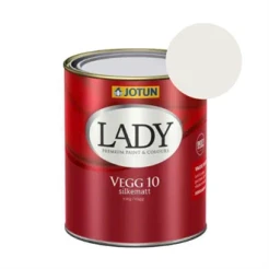 TILBUD: JOTUN LADY Væg 10 Vægmaling  0,68 l. (Glans 10). Farve: 1759 Lys Råhvid Ny