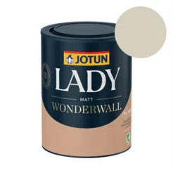 TILBUD: JOTUN LADY Wonderwall 0,68 l. Vægmaling. Farve Gylden Beige
