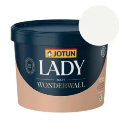 TILBUD: JOTUN LADY Wonderwall 9 l. Vægmaling. Farve: Hvid