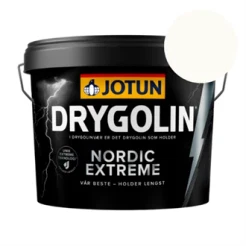 TILBUD: JOTUN DRYGOLIN NORDIC EXTREME - Glans 50 - Træbeskyttelse - 9 l. FARVE: RAL 9010 Reinweiss