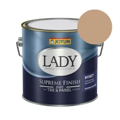 TILBUD: JOTUN LADY Supreme Finish 2,7 l. (matt/Glans 5). Farve: 12074 Peachy