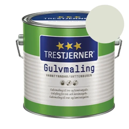 TILBUD: Jotun Trestjerner Gulvmaling 2,7 l. Halvblank - Farve: 0022 Skygrå