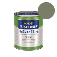TILBUD: Jotun Trestjerner Gulvmaling 0,68 l. Halvblank - Farve: 7052 Olivengrøn