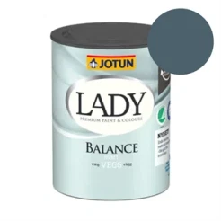 TILBUD: JOTUN LADY Balance 0,68 l. Vægmaling. Farve: 5455 Industrial Blue