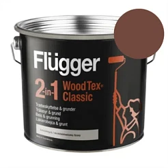 Flügger 2-in-1 Wood Tex Classic 3 l. Farve: Teak