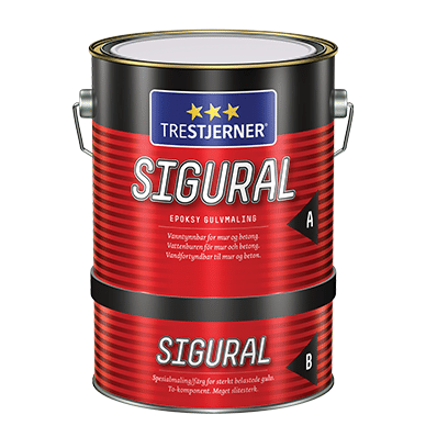 Trestjerner Sigural Epoxygulvmaling  - varmgrå